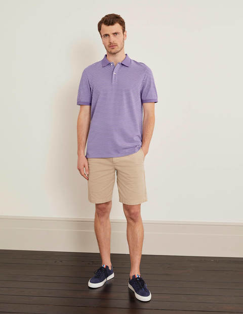 Piqué Polo - Cool Violet Stripe Piqué Polo - Cool Violet Stripe