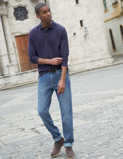 Slim Leg Jeans - Blue Wash Denim Slim Leg Jeans - Blue Wash Denim