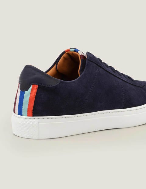 Leather Trainers - Navy Suede Leather Trainers - Navy Suede