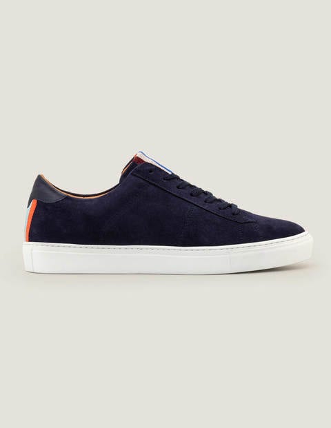 Leather Trainers - Navy Suede Leather Trainers - Navy Suede