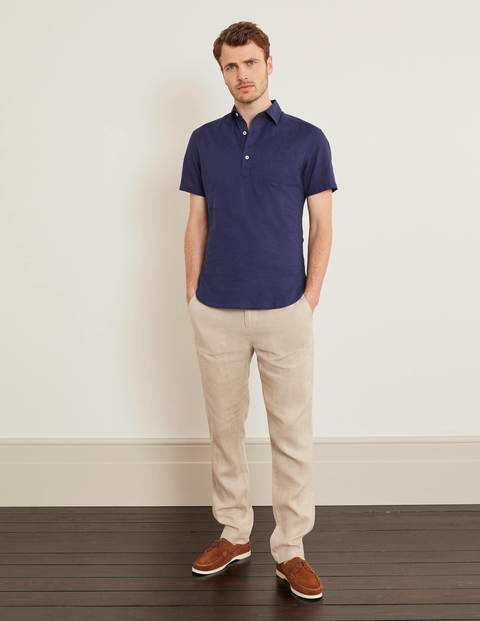 Linen Cotton Popover - Light Navy Linen Cotton Popover - Light Navy