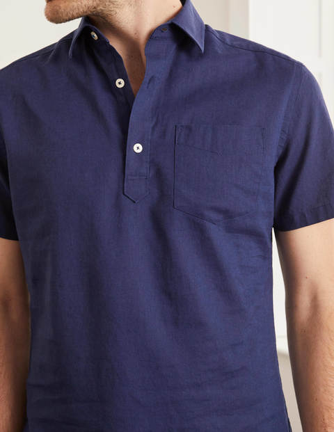 Linen Cotton Popover - Light Navy Linen Cotton Popover - Light Navy