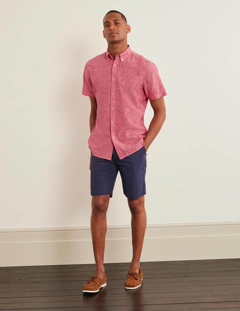 Malton Hemd mit kurzen Ärmeln - Amarant, Chambray Malton Hemd mit kurzen Ärmeln - Amarant, Chambray