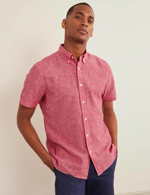 Malton Hemd mit kurzen Ärmeln - Amarant, Chambray Malton Hemd mit kurzen Ärmeln - Amarant, Chambray