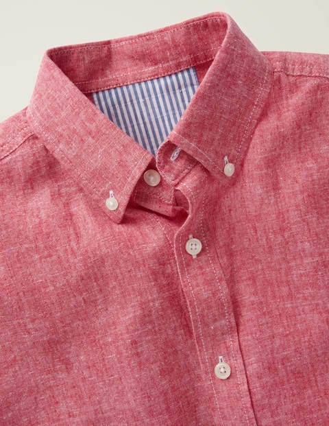 Malton Hemd mit kurzen Ärmeln - Amarant, Chambray Malton Hemd mit kurzen Ärmeln - Amarant, Chambray