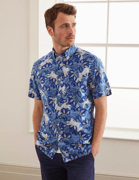 Malton Short Sleeve Shirt - Blues Cheetah Malton Short Sleeve Shirt - Blues Cheetah