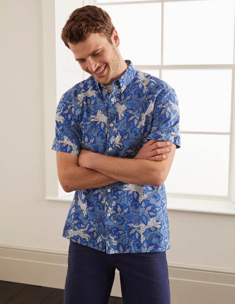 Malton Short Sleeve Shirt - Blues Cheetah Malton Short Sleeve Shirt - Blues Cheetah