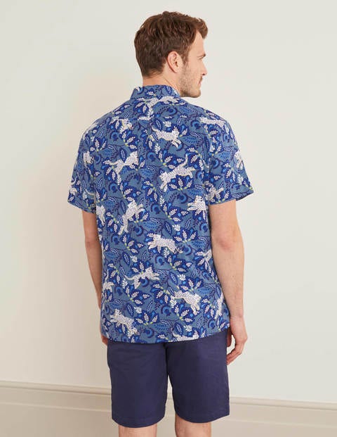 Malton Short Sleeve Shirt - Blues Cheetah Malton Short Sleeve Shirt - Blues Cheetah
