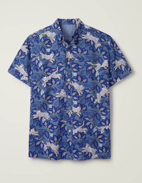 Malton Short Sleeve Shirt - Blues Cheetah Malton Short Sleeve Shirt - Blues Cheetah
