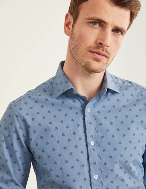 Slim Fit Pattern Shirt - Turtle Geo Slim Fit Pattern Shirt - Turtle Geo