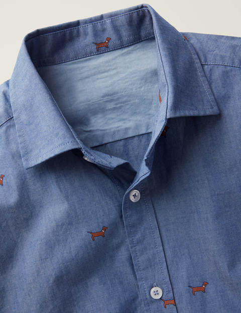 Slim Fit Pattern Shirt - Daschund Slim Fit Pattern Shirt - Daschund