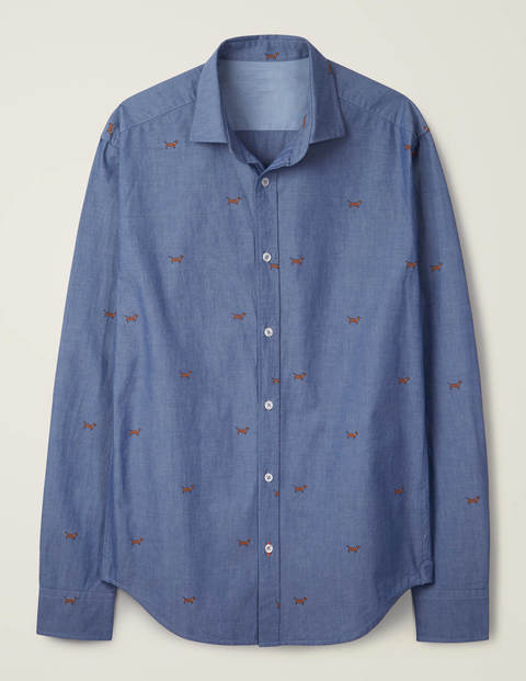 Slim Fit Pattern Shirt - Daschund Slim Fit Pattern Shirt - Daschund