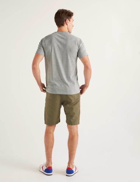Slub Stripe T-Shirt - Grey Marl Stripe Slub Stripe T-Shirt - Grey Marl Stripe