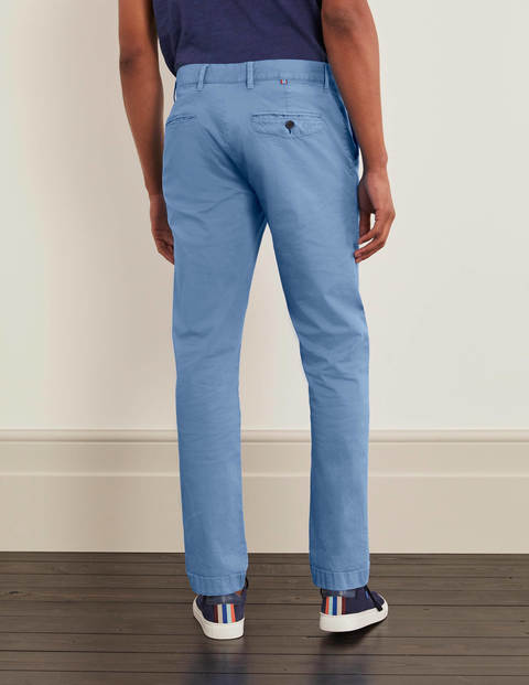 Chino léger coupe slim - Bleu orage Chino léger coupe slim - Bleu orage
