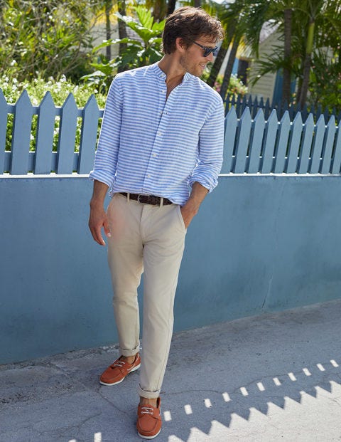 Lightweight Slim Chinos - Stone Lightweight Slim Chinos - Stone