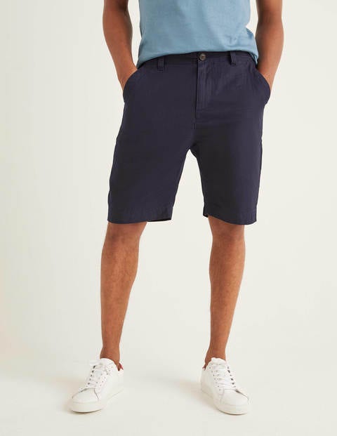 Utility-Shorts aus Baumwollleinen - Navy Utility-Shorts aus Baumwollleinen - Navy