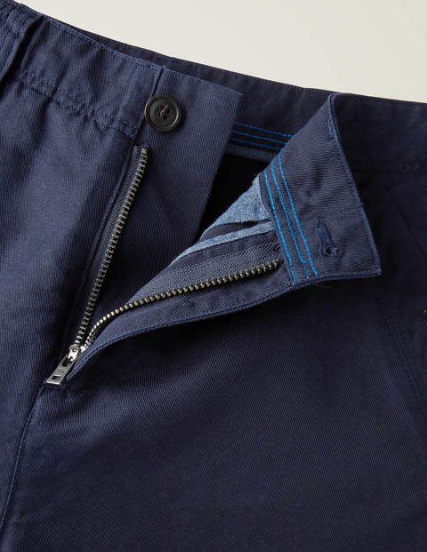 Utility-Shorts aus Baumwollleinen - Navy Utility-Shorts aus Baumwollleinen - Navy