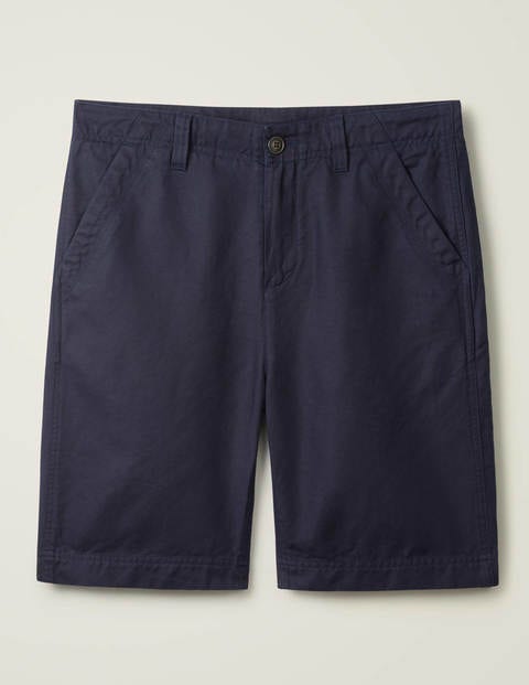 Utility-Shorts aus Baumwollleinen - Navy Utility-Shorts aus Baumwollleinen - Navy