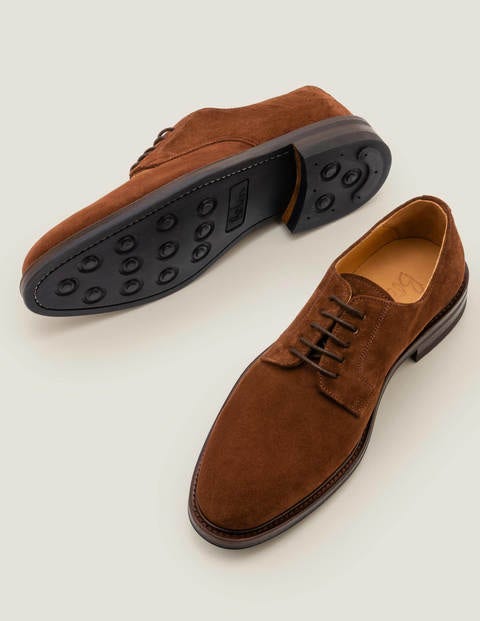 Corby Derby-Schuhe - Rotbraunes Veloursleder Corby Derby-Schuhe - Rotbraunes Veloursleder