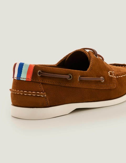 Segelschuhe - Tabakbraun, Veloursleder Segelschuhe - Tabakbraun, Veloursleder