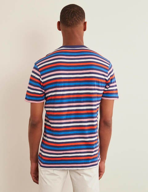 Summer Stripe Crew - College Navy Multi Stripe Summer Stripe Crew - College Navy Multi Stripe