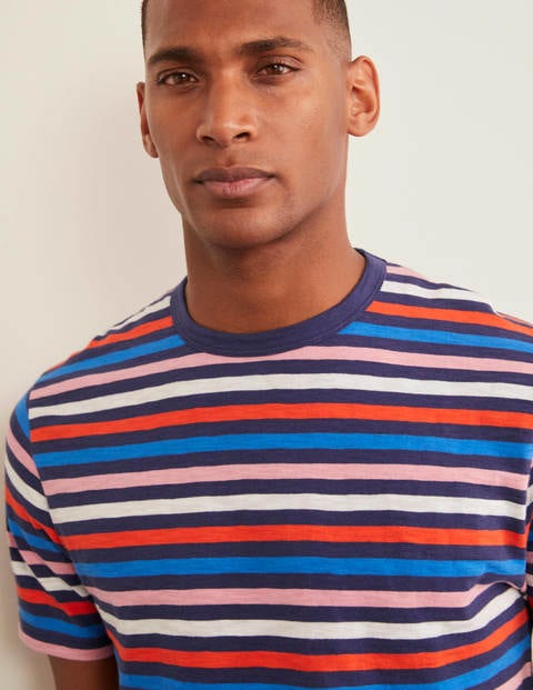 Summer Stripe Crew - College Navy Multi Stripe Summer Stripe Crew - College Navy Multi Stripe