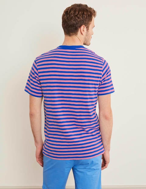 Summer Stripe Crew - Bold Blue/Formica Pink Summer Stripe Crew - Bold Blue/Formica Pink
