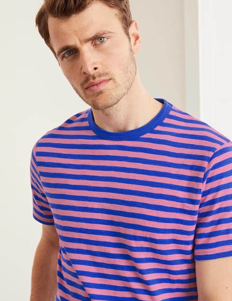 Summer Stripe Crew - Bold Blue/Formica Pink Summer Stripe Crew - Bold Blue/Formica Pink
