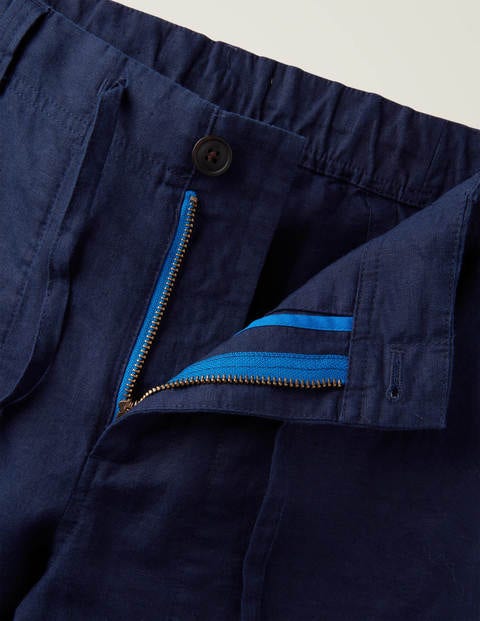 Relaxed Linen Trousers - Peacoat Navy Relaxed Linen Trousers - Peacoat Navy
