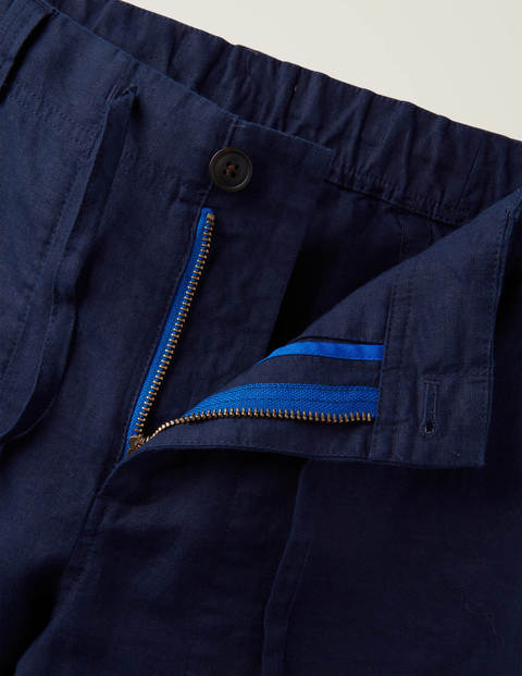 Relaxed Linen Trousers - Peacoat Navy Relaxed Linen Trousers - Peacoat Navy