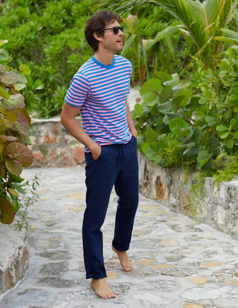 Relaxed Linen Trousers - Peacoat Navy Relaxed Linen Trousers - Peacoat Navy
