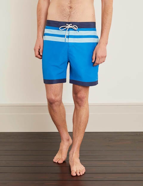 Stripe Detail Swimshorts - Blues Multi Stripe Detail Swimshorts - Blues Multi