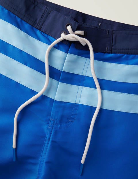 Stripe Detail Swimshorts - Blues Multi Stripe Detail Swimshorts - Blues Multi