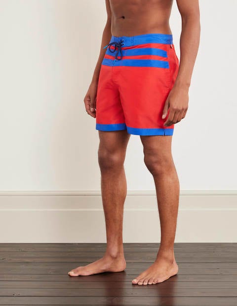 Stripe Detail Swimshorts - Red Multi Stripe Detail Swimshorts - Red Multi