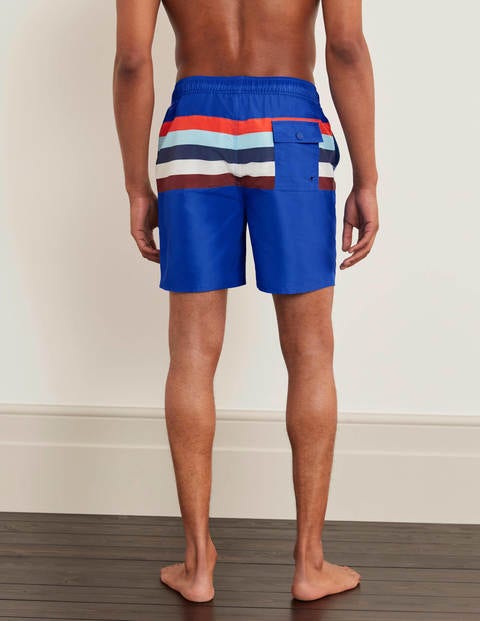 Swimshorts - Blue Colourblock Stripe Swimshorts - Blue Colourblock Stripe