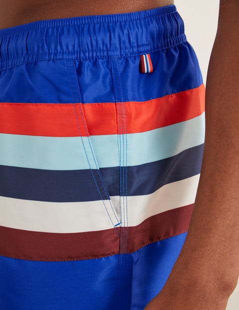 Swimshorts - Blue Colourblock Stripe Swimshorts - Blue Colourblock Stripe