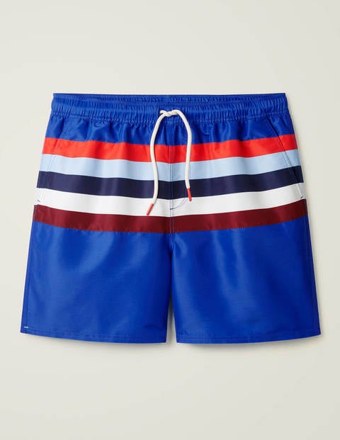 Swimshorts - Blue Colourblock Stripe Swimshorts - Blue Colourblock Stripe