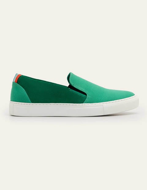 Slip-on Trainers - Washed Eden Green Slip-on Trainers - Washed Eden Green