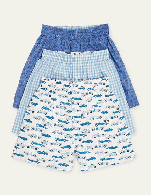 3 Pack Woven Boxers - Vintage Cars & Bikes 3 Pack Woven Boxers - Vintage Cars & Bikes