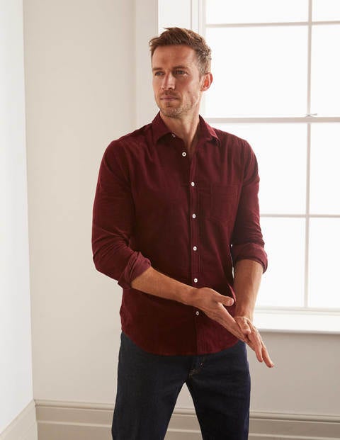 Cord Shirt - Merlot Red Cord Shirt - Merlot Red