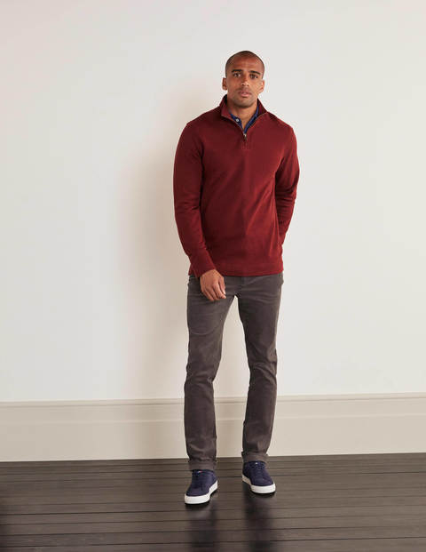 Lulworth Half-Zip - Merlot Red Marl Lulworth Half-Zip - Merlot Red Marl
