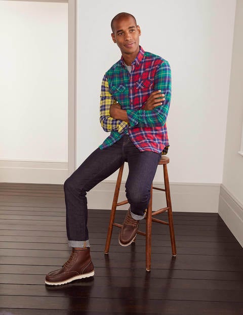 Flannel Check Shirt - Hotchpotch Check Flannel Check Shirt - Hotchpotch Check