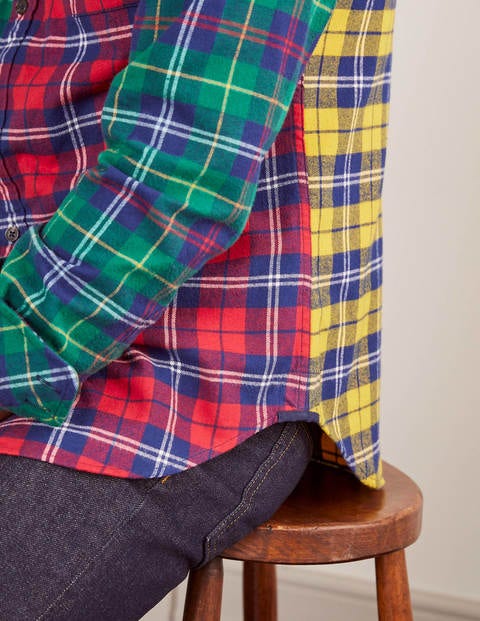 Flannel Check Shirt - Hotchpotch Check Flannel Check Shirt - Hotchpotch Check