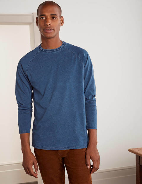 Long Sleeve Indigo Raglan - Indigo Long Sleeve Indigo Raglan - Indigo