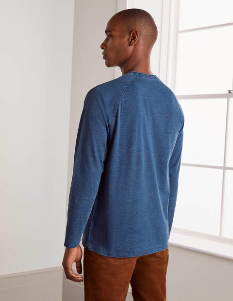 Long Sleeve Indigo Raglan - Indigo Long Sleeve Indigo Raglan - Indigo