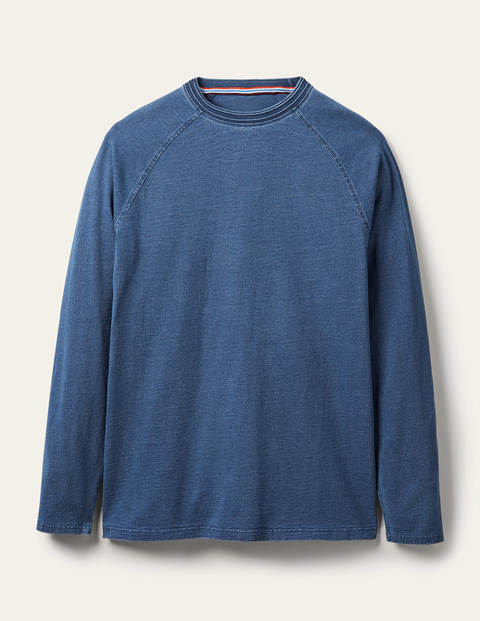 Long Sleeve Indigo Raglan - Indigo Long Sleeve Indigo Raglan - Indigo