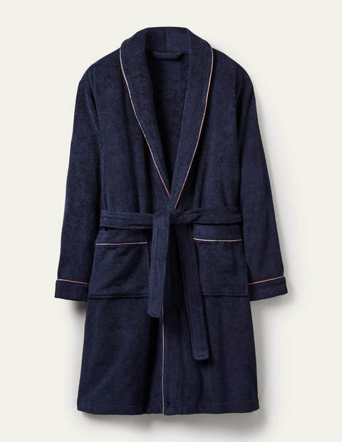 Towelling Dressing Gown - School Navy Towelling Dressing Gown - School Navy