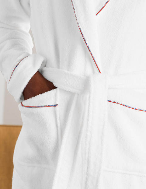 Towelling Dressing Gown - White Towelling Dressing Gown - White