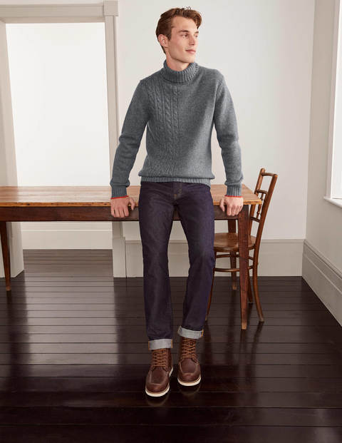 Pull col rond en laine d'agneau - Anthracite Pull col rond en laine d'agneau - Anthracite