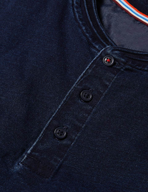 Long Sleeve Henley - Indigo Long Sleeve Henley - Indigo